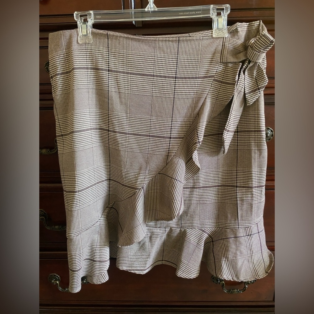 Plaid Wrap Skirt
